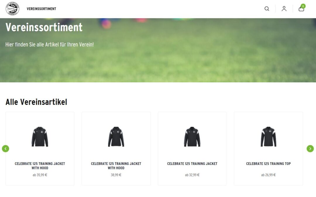 Handball-Sparte startet mit Vereinsshop in Zusammenarbeit mit CJ Schmidt und ERIMA